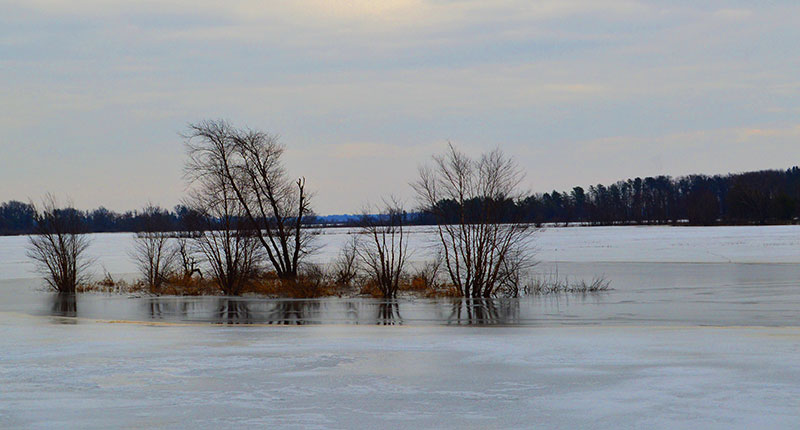 Castle Rock Petenwell Lakes Winter